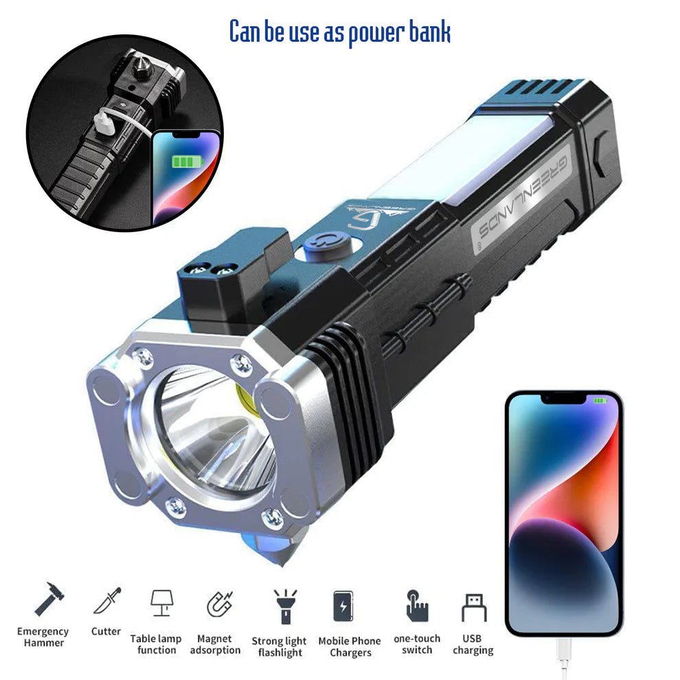 Portable Rechargeable Torch LED Flashlight