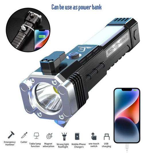 Portable Rechargeable Torch LED Flashlight
