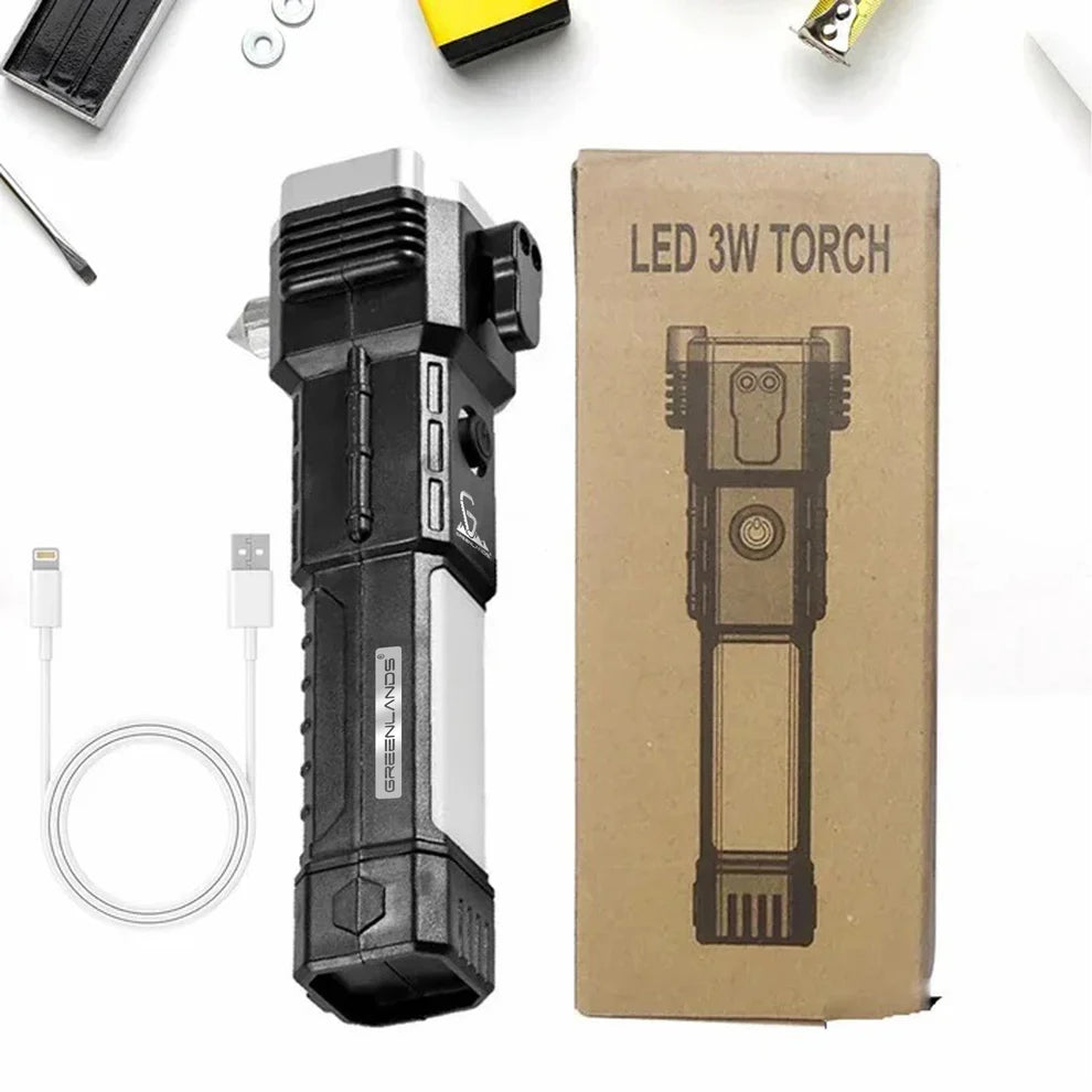 Portable Rechargeable Torch LED Flashlight
