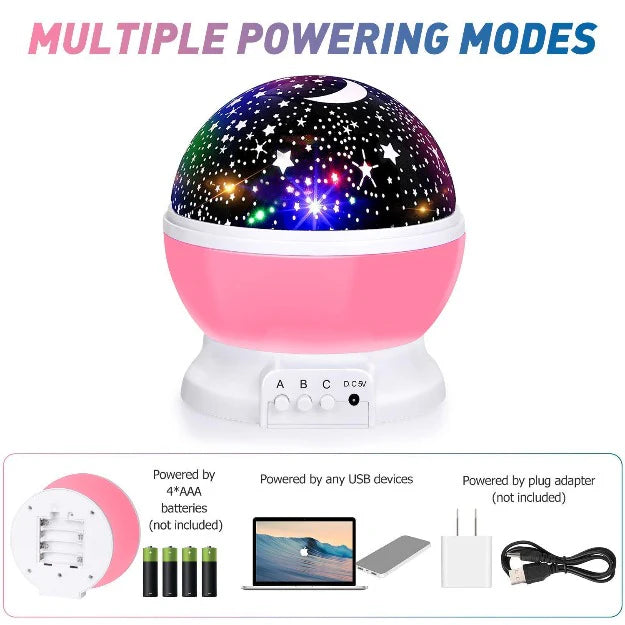 Rotating Home Decoration Color Changing Lamp