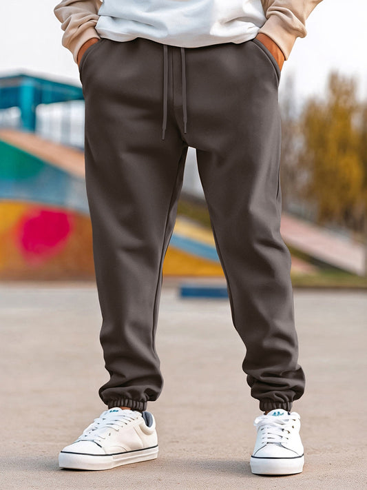 Men's Charcoal Grey Oversized Joggers