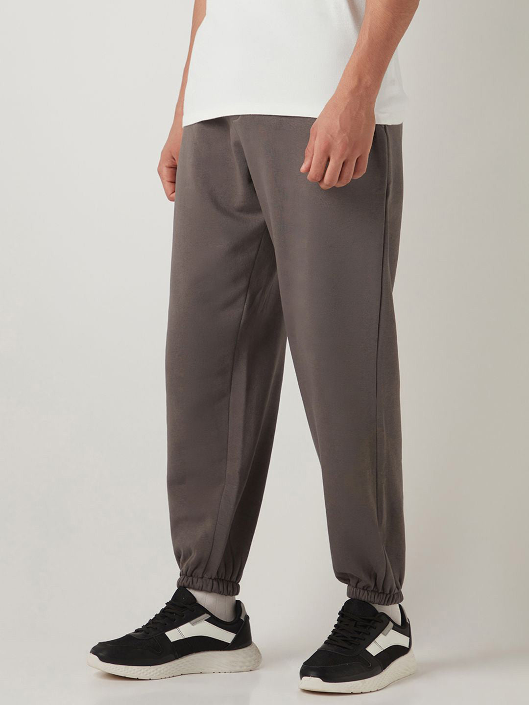 Men's Charcoal Grey Oversized Joggers