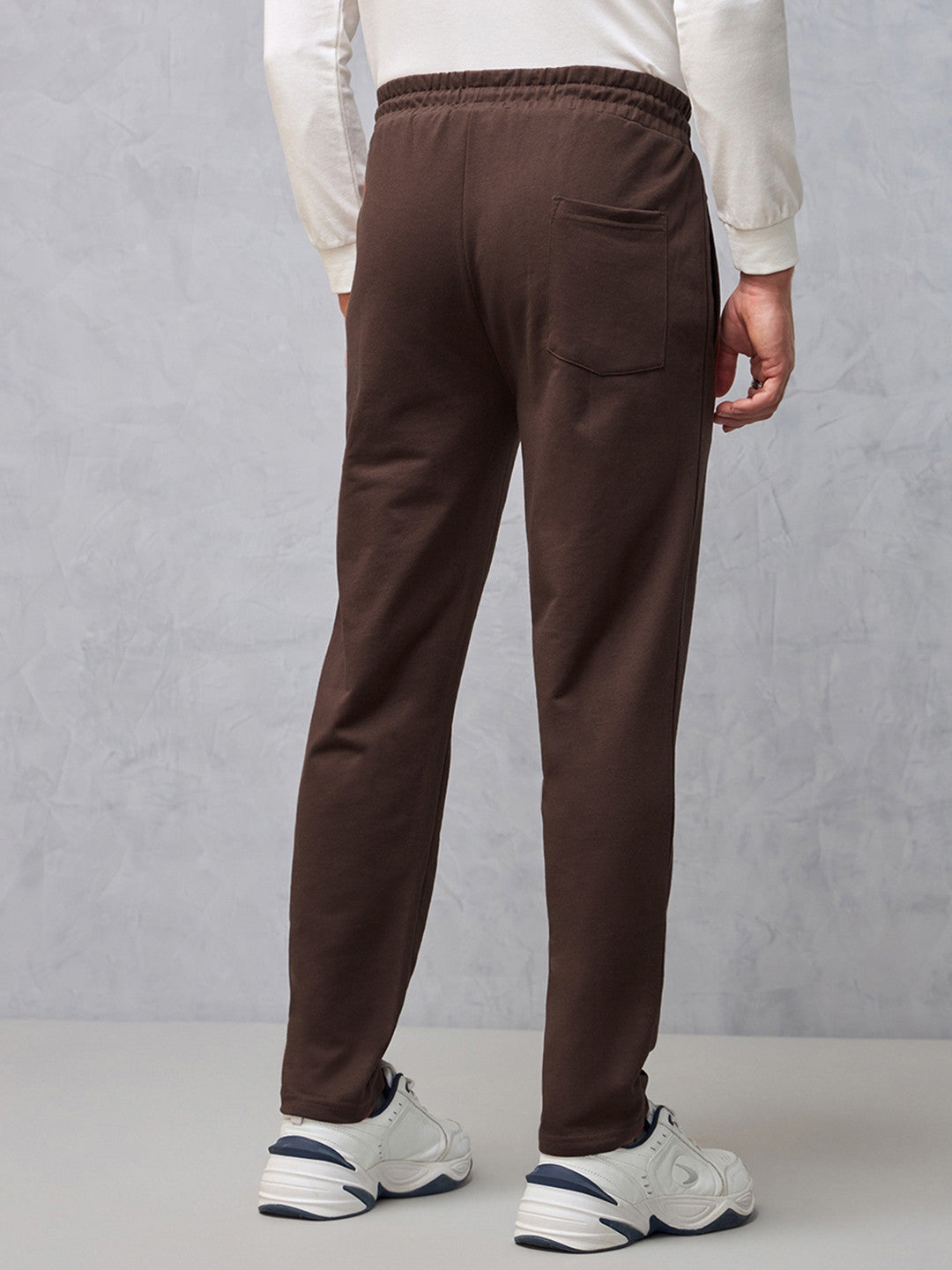 Men Brown Warm Track Pants