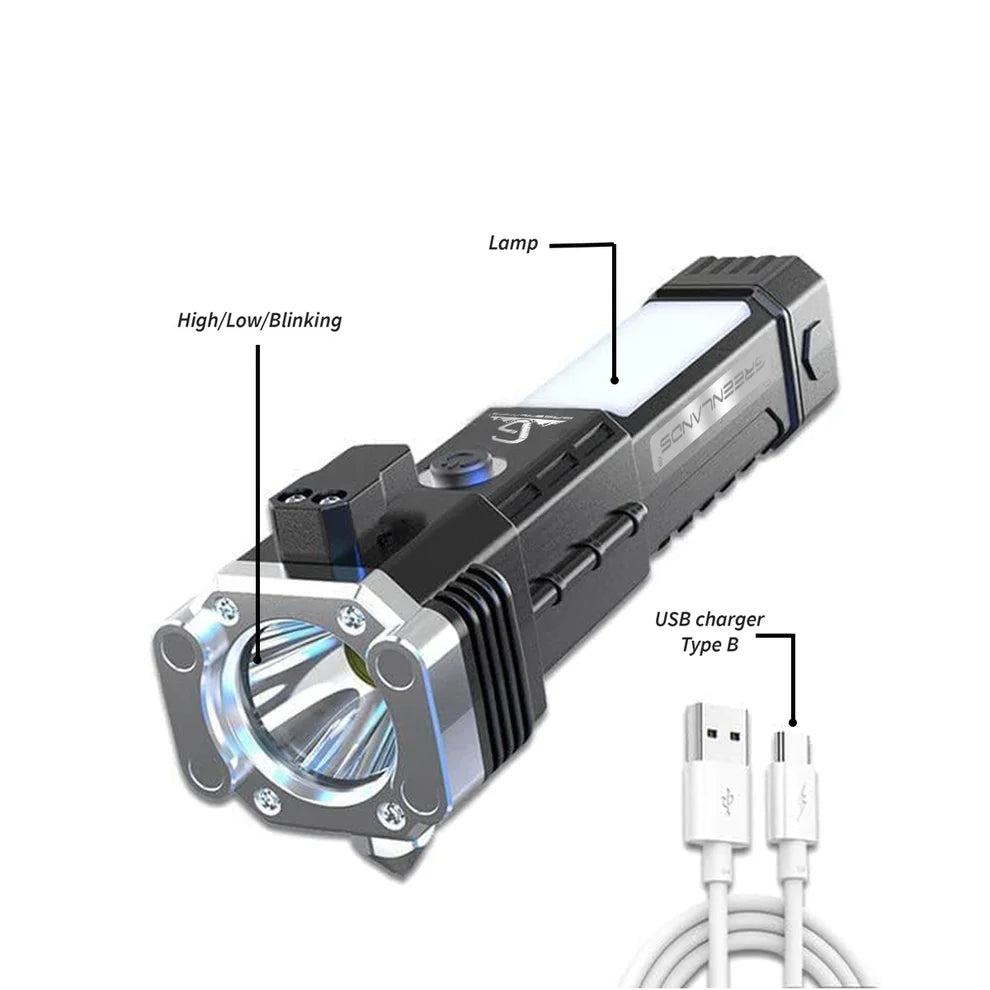 Portable Rechargeable Torch LED Flashlight